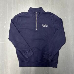 Vintage GAP navy blue quarter zip sweatshirt Size L